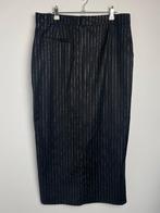 Jane Lushka zwarte midi rok split zwart met krijtstreep M, Zwart, Ophalen of Verzenden, Zo goed als nieuw, Jane Lushka