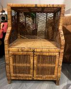 Vintage retro rotan rieten kastje wandkastje opbergkastje, Huis en Inrichting, Overige materialen, Ophalen of Verzenden, Minder dan 150 cm