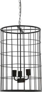 Light & Living Hanglamp BINTY - 40x60 cm - zwart zink, 50 tot 75 cm, Verzenden, Nieuw, Metaal