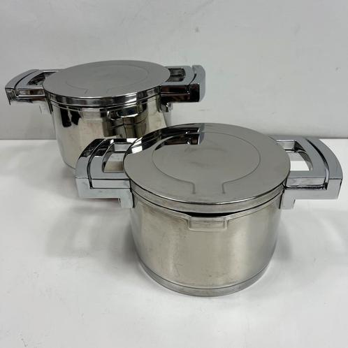 BergHOFF pannen - 2 stuks - diameter 16 cm, Huis en Inrichting, Keuken | Potten en Pannen, Gebruikt, Kookpan of Snelkookpan, Overige materialen