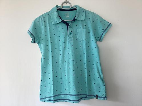 Turquoise/mintgroen Polo shirt van Decathlon Fouganza. 14Y., Dieren en Toebehoren, Paardrijkleding, Zo goed als nieuw, Kinderen