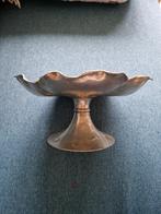 Zilvertin schaal op voet Jugendstil, Ophalen of Verzenden