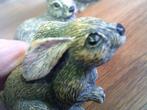 Moeder konijn met kleintje te lief de beeldjes, Verzamelen, Beelden en Beeldjes, Ophalen of Verzenden, Gebruikt, Dier