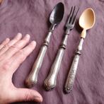 Antiek Sla Bestek met Handvaten van Zilver, Antiek en Kunst, Antiek | Bestek, Verzenden