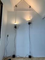 Flos Parentesi 2 x, Huis en Inrichting, Lampen | Hanglampen, Gebruikt, Glas, Jaren 70 design, 75 cm of meer