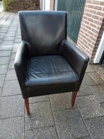 2 leren stoelen voor €40, realistisch bieden mag, Huis en Inrichting, Fauteuils, Ophalen, Gebruikt, Minder dan 75 cm, Leer
