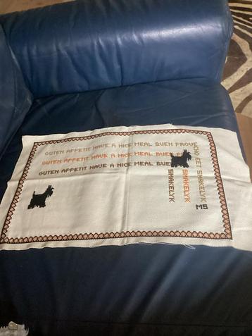 Geborduurde Placemat Schotse Terriër beschikbaar voor biedingen