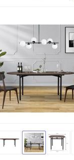 🔥🔥🔥Actie: Eettafel Lodge – hout & metaal €100,-, Metaal, Rechthoekig, Nieuw, 200 cm of meer