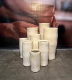 Handgemaakte Marokkaanse plantenpotten met tadelakt finish, Ophalen, Nieuw, Rond, Minder dan 25 cm