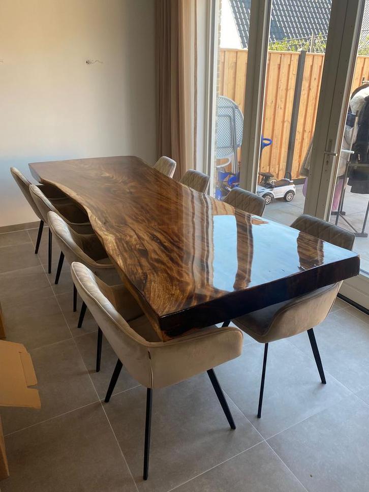 Epoxy kunst-tafels, Huis en Inrichting, Tafels | Eettafels, Nieuw, 100 tot 150 cm, 150 tot 200 cm, Vijf personen of meer, Rechthoekig