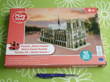 3D Notre Dame puzzel - nieuw in doos - van Playtive