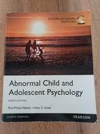 Boek "Abnormal child and adolescent psychology", Boeken, Studieboeken en Cursussen, Ophalen of Verzenden, Zo goed als nieuw