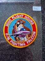 F-16 Fighting Falcon Patch - 3000 Vlieguren, Verzamelen, Luchtvaart en Vliegtuigspotten, Ophalen of Verzenden, Nieuw, Patch, Badge of Embleem
