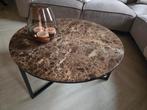 Richmond salontafel marmer, Huis en Inrichting, Tafels | Salontafels, Ophalen, 50 tot 100 cm, Rond, 50 tot 100 cm