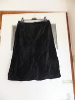 Zwarte gevoerde mooie velours velvet rok van H&M, maat 38., Gedragen, Maat 38/40 (M), H&M, Zwart