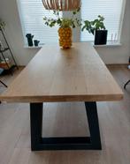 Prachtige massief eiken eettafel, Huis en Inrichting, Tafels | Eettafels, Ophalen, Eikenhout, 200 cm of meer, 50 tot 100 cm