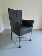 Montis Chaplin eetkamerstoel 6x zwart leder, Huis en Inrichting, Stoelen, Ophalen of Verzenden, Zo goed als nieuw, Zwart, Vijf, Zes of meer stoelen