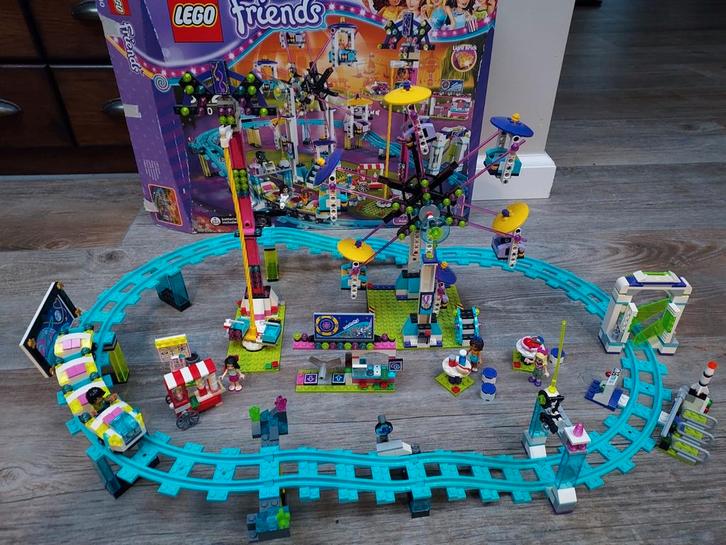 Lego Friends Achtbaan 41130 - Compleet!, Kinderen en Baby's, Speelgoed | Duplo en Lego, Zo goed als nieuw, Lego, Complete set