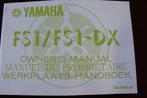 Yamaha FS1 FS1-DX 1979 bromfiets handleiding owner's manual, Fietsen en Brommers, Handleidingen en Instructieboekjes, Ophalen of Verzenden