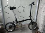 Zwarte vouwfiets, Fietsen en Brommers, Fietsen | Vouwfietsen, Gebruikt, Minder dan 14 inch, Totaal opvouwbaar, Ophalen