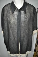G27G Sempre Piu bij Chalou dubbellook zwart bruin mt 48 / 50, Ophalen of Verzenden, Zo goed als nieuw, Zwart, Shirt of Top