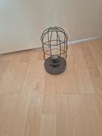 Leuke stalen lamp met kooi design, Ophalen of Verzenden