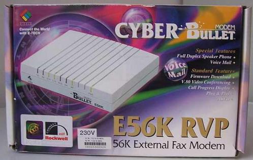 Windows telefoonmodem Cyber Bullet E56K RVP, collectors item, Computers en Software, Routers en Modems, Zo goed als nieuw, Verzenden