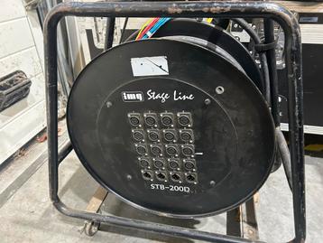IMG Stageline STB-200D 16/4 Stagebox op Wielen - 50m beschikbaar voor biedingen