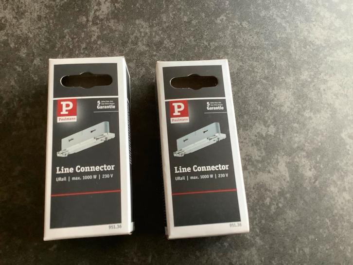 2x Paulmann URail Line Connector - Nieuw in doos, Doe-het-zelf en Verbouw, Elektra en Kabels, Nieuw, Overige typen, Ophalen of Verzenden