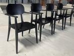 10x Restaurant Horeca Stoelen Met Armleuningen, Ophalen, Gebruikt, Bruin, Satelliet