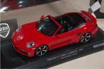 1:18 PORSCHE 911 TURBO S CABRIO 2020 RED Minichamps WRH, Verzenden, Zo goed als nieuw, Auto, MiniChamps