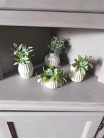 Set japandi organische vaasjes, Huis en Inrichting, Ophalen, Wit, Aardewerk of Porselein, Zo goed als nieuw