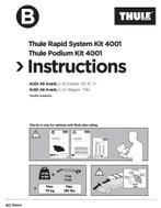 Thule kitset voor Audi A6 Avant met gesloten dakrails, Thule, Gebruikt, Ophalen of Verzenden, Thule