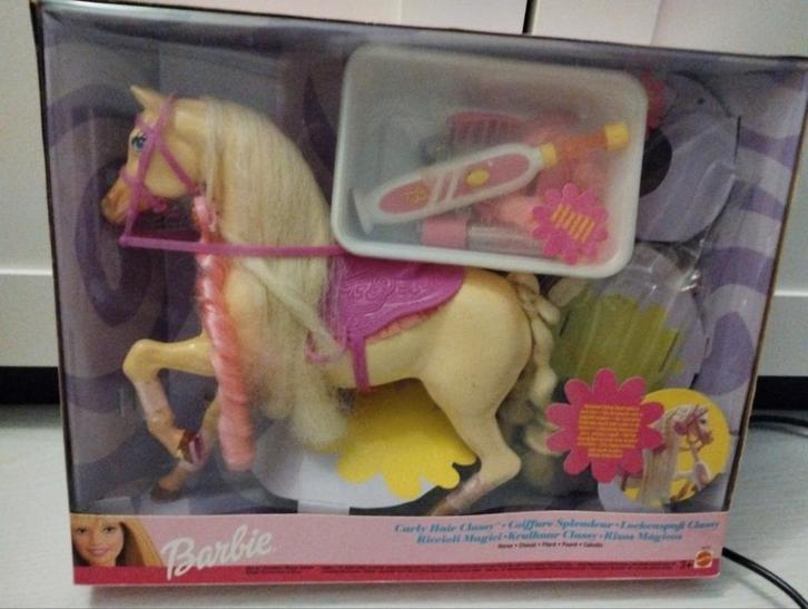 Curly Hair Classy Barbie paard van Mattel uit 2001 compleet, Kinderen en Baby's, Speelgoed | Poppen, Gebruikt, Barbie, Ophalen of Verzenden