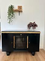 Prachtige dressoir kast met gold leaf details, 25 tot 50 cm, 100 tot 150 cm, Gebruikt, Overige houtsoorten