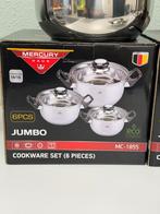 NIEUW - Mercury Haus Jumbo 6-delige pannenset MC-1855 pannen, Huis en Inrichting, Keuken | Potten en Pannen, Nieuw, Pannenset