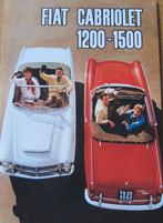 Poster op ansichtkaart - Fiat 1200 -1500 cabriolet uit 1960, Verzenden, 1980 tot heden, Ongelopen, Voertuig