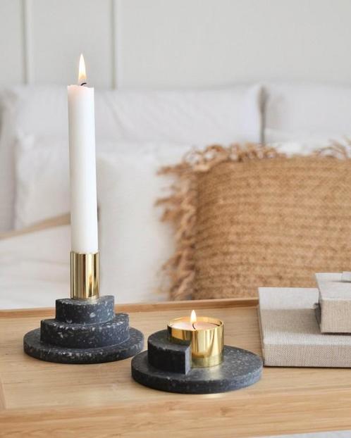 Zgan PUIK Ply dinerkaarshouder, Huis en Inrichting, Woonaccessoires | Kandelaars en Kaarsen, Zo goed als nieuw, Kandelaar, Minder dan 25 cm