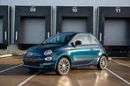 Fiat 500C 1.0 70pk Hybrid 2020 Blauw, Auto's, Fiat, Voorwielaandrijving, Euro 6, Lichtsensor, Leder en Stof