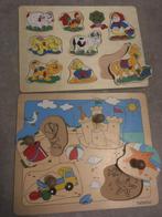 Houten knopjes puzzels, Ophalen of Verzenden, Zo goed als nieuw, Van hout, Minder dan 10 stukjes