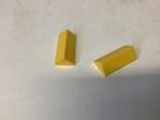 Lego dakpan 45 2x4 dubbel geel, Ophalen of Verzenden, Gebruikt, Losse stenen, Lego
