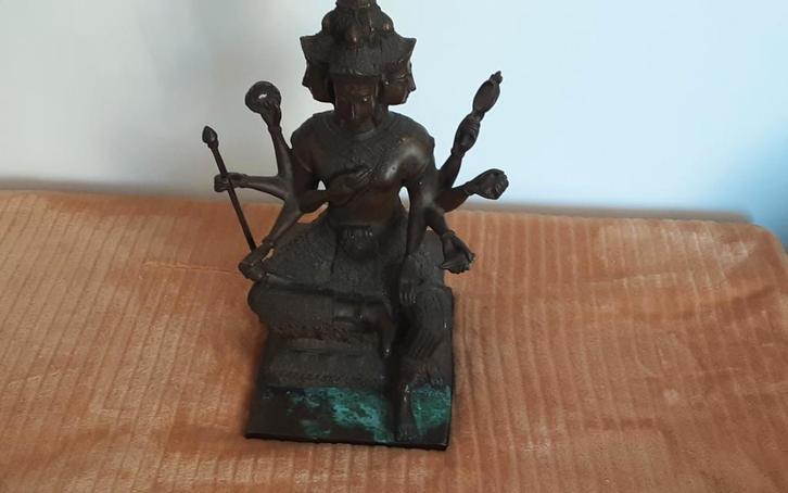 Mooi koperen/bronzen beeld, Antiek en Kunst, Kunst | Beelden en Houtsnijwerken, Ophalen of Verzenden