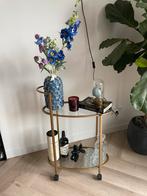 Stijlvolle Bar Cart / Serveerwagen/ Gouden dranken trolley, Ophalen, Zo goed als nieuw