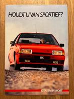 Citroën BX Sport brochure modeljaar 1986, Verzenden, Zo goed als nieuw, Citroën