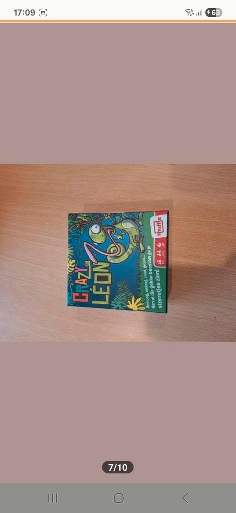 Gezelschapsspel Crazy Leon, Hobby en Vrije tijd, Gezelschapsspellen | Kaartspellen, Zo goed als nieuw, Ophalen of Verzenden