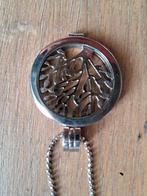 Zilveren Ketting met Levensboom Munt + Extra Munt, Met hanger, Ophalen of Verzenden, Zo goed als nieuw, Zilver