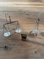 Zilveren Weegschaal / Balans en wetboek, Antiek en Kunst, Verzenden, Zilver