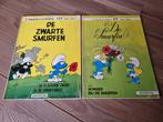 2 Vintage Stripboeken de Smurfin en De Zwarte Smurfen, Gelezen, Peyo, Meerdere stripboeken, Verzenden