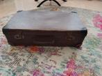Vintage donkerbruine koffer, Ophalen, Gebruikt, Minder dan 50 cm, Minder dan 50 cm