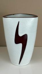 Vintage design beige keramieken Ravelli vaas 17 cm, Huis en Inrichting, Woonaccessoires | Vazen, Ophalen, Overige kleuren, ., Aardewerk of Porselein